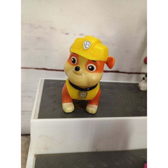 Paw Patrol Mini Plastic Figurines Set Of 5 Characters Marshall Rubble Zuma Rocky - Picture 3 of 12